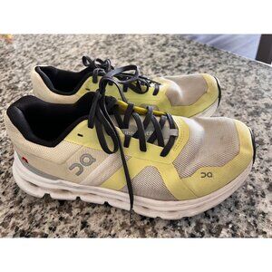 On Running Cloudrunner Women’s 8.5 Running Shoes Cream Yellow CloudTec Swiss Eng